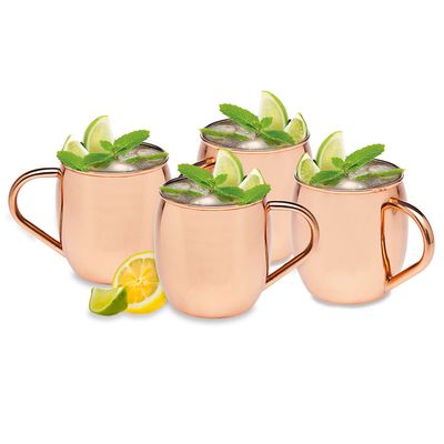 Godinger Set of 4 All Copper Moscow Mu 20 0z 19429, 028199194294