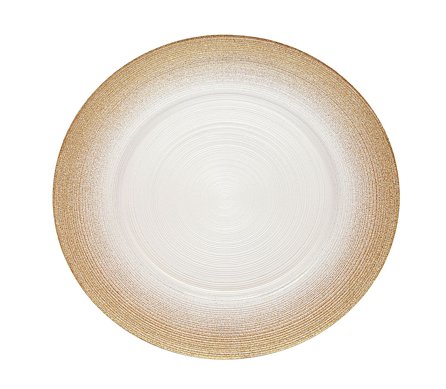 Godinger Circle Charger 13 Inch White 26849, 028199268490