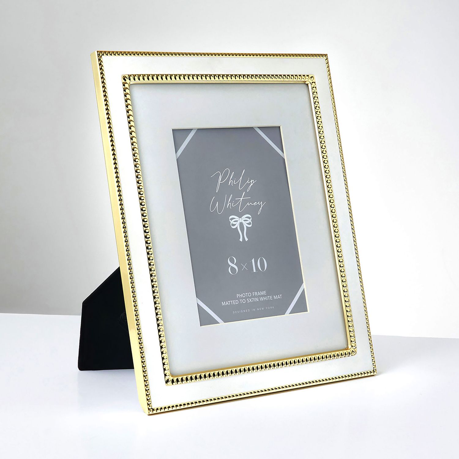 Godinger Photo Picture Frame 8x10 Inch White 14551, 028199145517