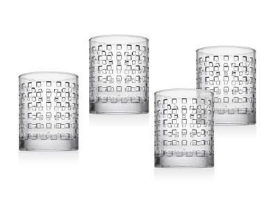Godinger West Street Set of 4 Double Old Fashioned Glass 10.5 oz 26034, 028199260340