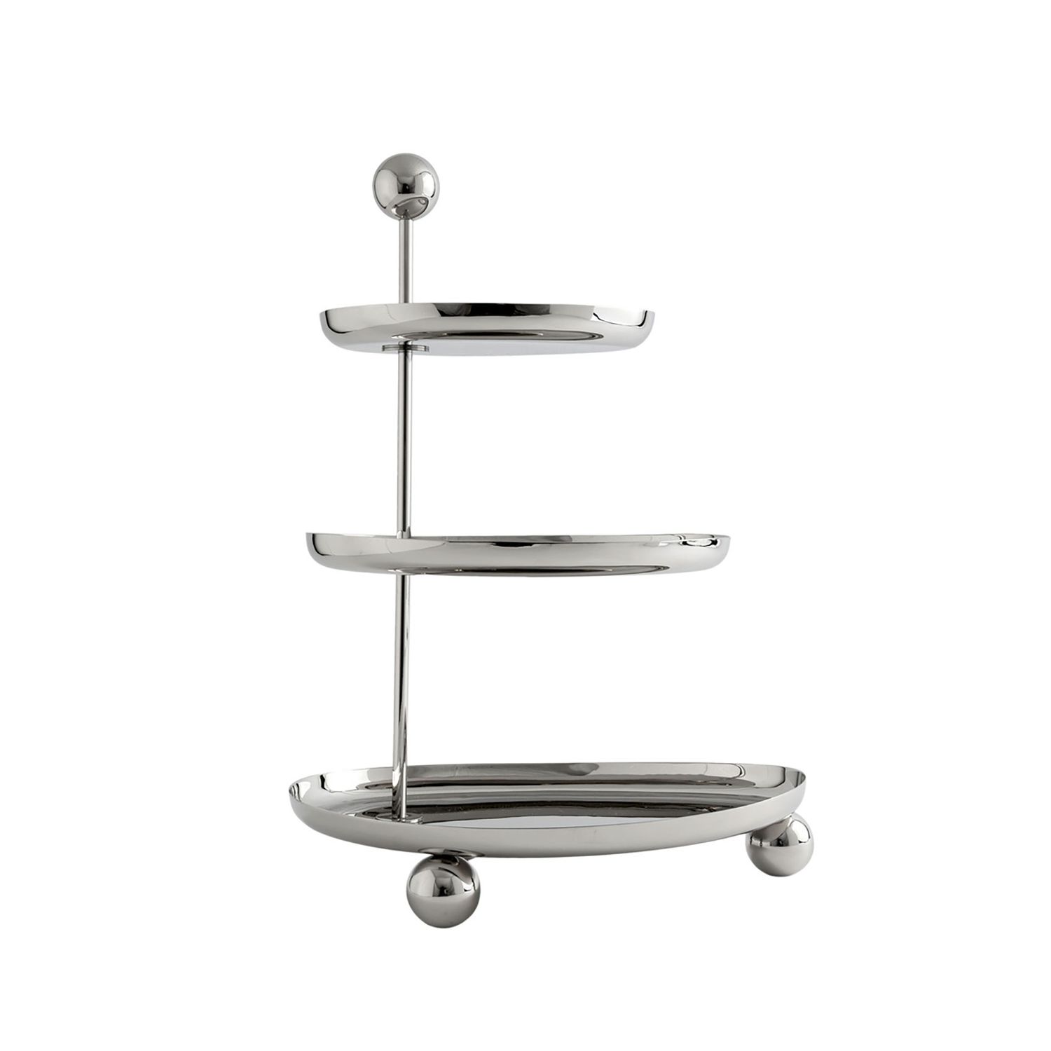 Godinger 3 Tier Oval Cake Stand 51212, 028199512128