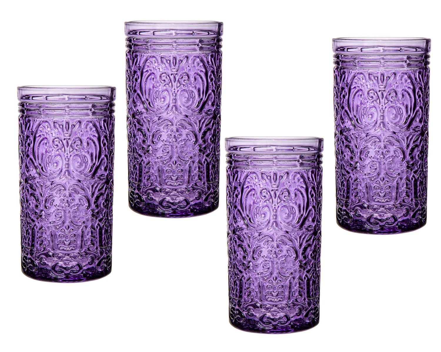 Godinger Jax Highball Glass Set of 4 Grape 28288, 028199282885