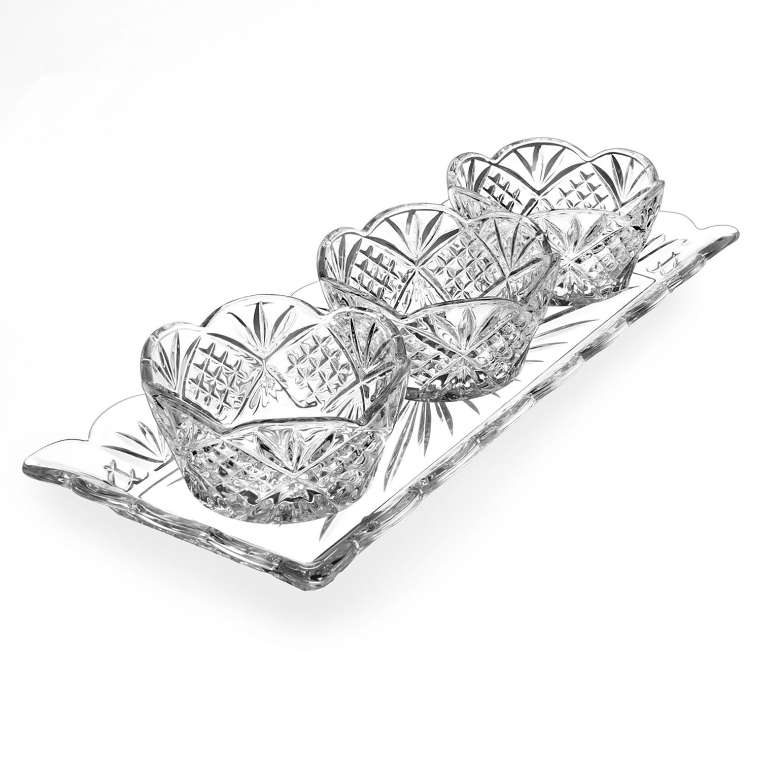 Godinger Dublin 4 Piece Relish Server 25570, 028199255704
