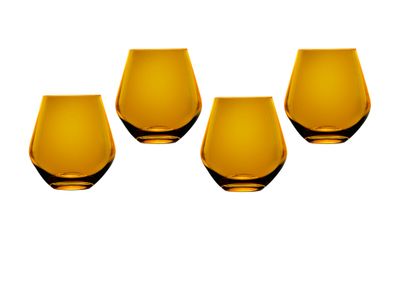 Godinger Meridian Stemless Amber Set of 4 22546