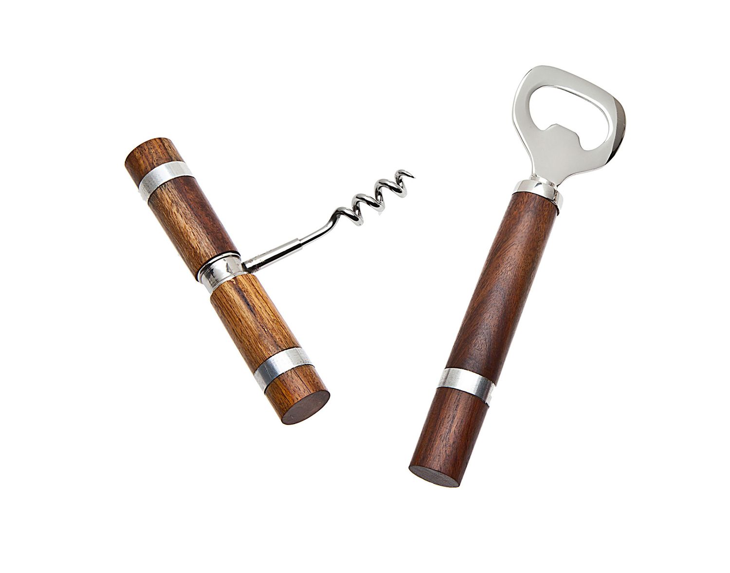 Godinger Set of 2 Wood Handle Corkscrewrew/opnr 67209, 028199672099