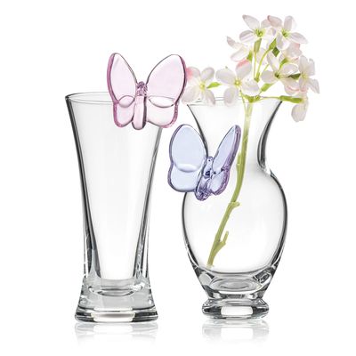 Godinger Bud Vases Butterfly Set of 2 21169, 028199211694