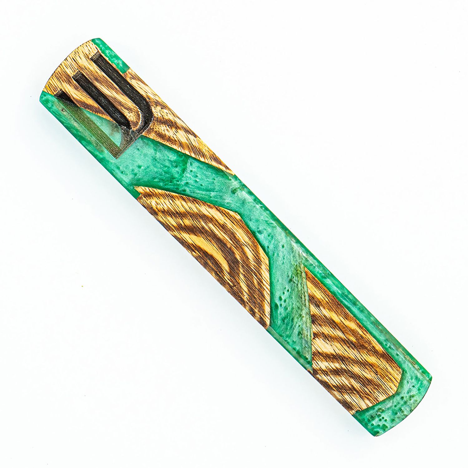 Godinger Mezuzah with Wood Green Resin 50902