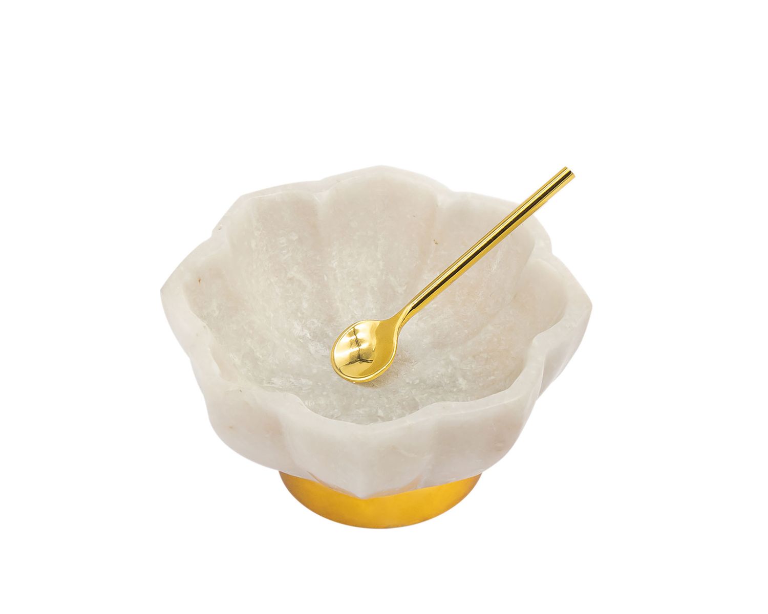 Godinger 4 Marble Spice Dish with Spoon 61971, 028199619711