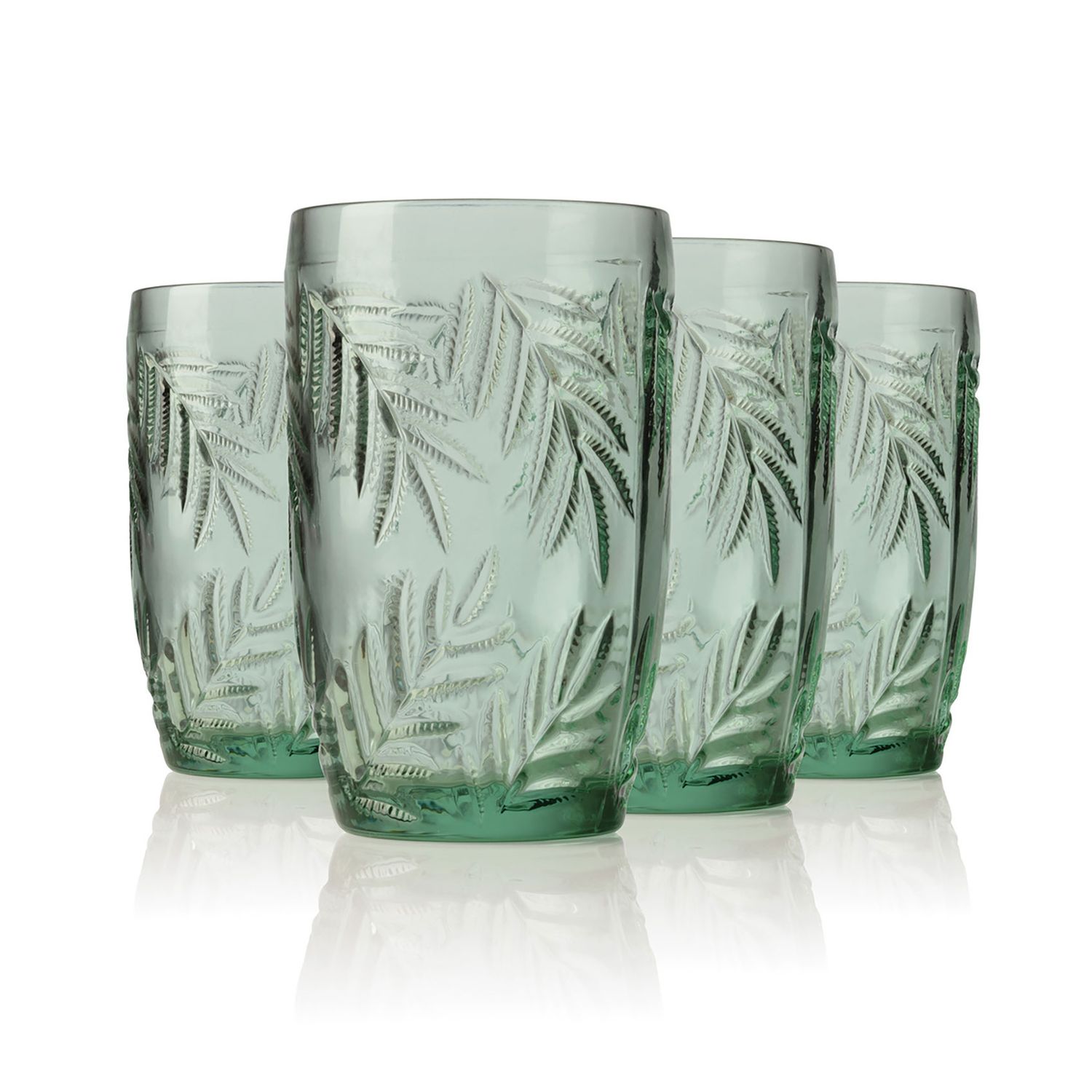 Godinger Bali Set of 4 Highball Glasses 12 oz 28251, 028199282519