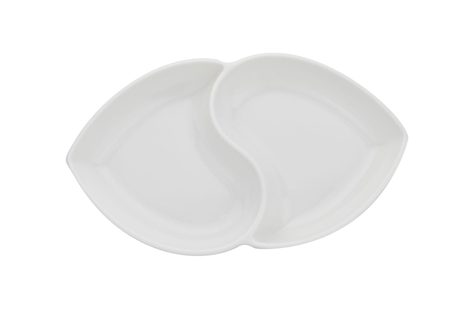 Godinger Heart Shaped Tray 2 Sections 12594, 028199125946