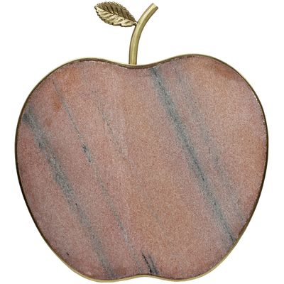 Godinger Pink Marble Apple Cheese Board 50623, 028199506233
