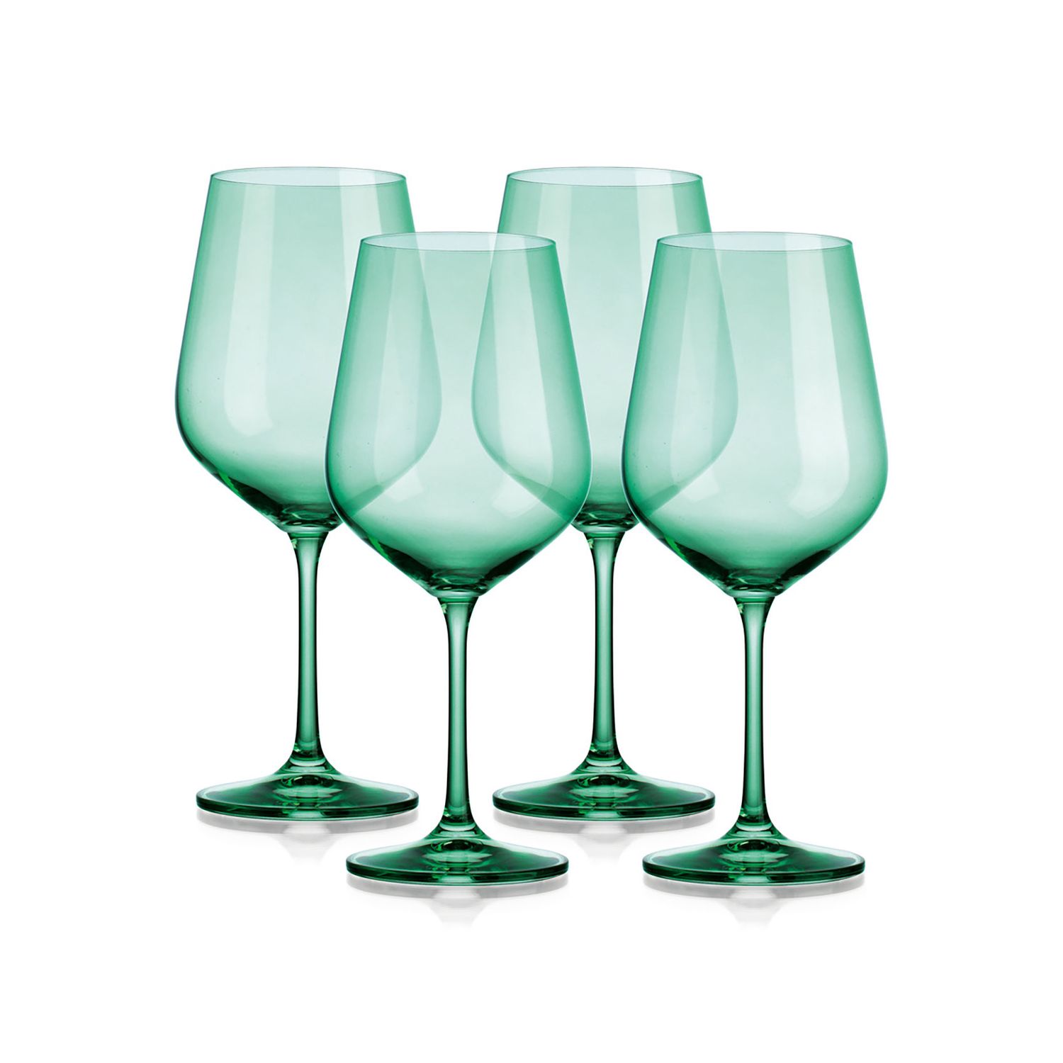 Godinger Sheer Red Wine Set of 4 Green 19.5 28001, 028199280010