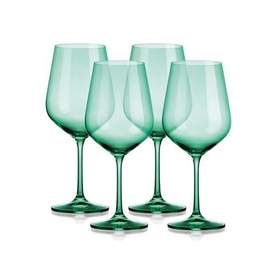 Godinger Sheer Red Wine Set of 4 Green 19.5 28001, 028199280010