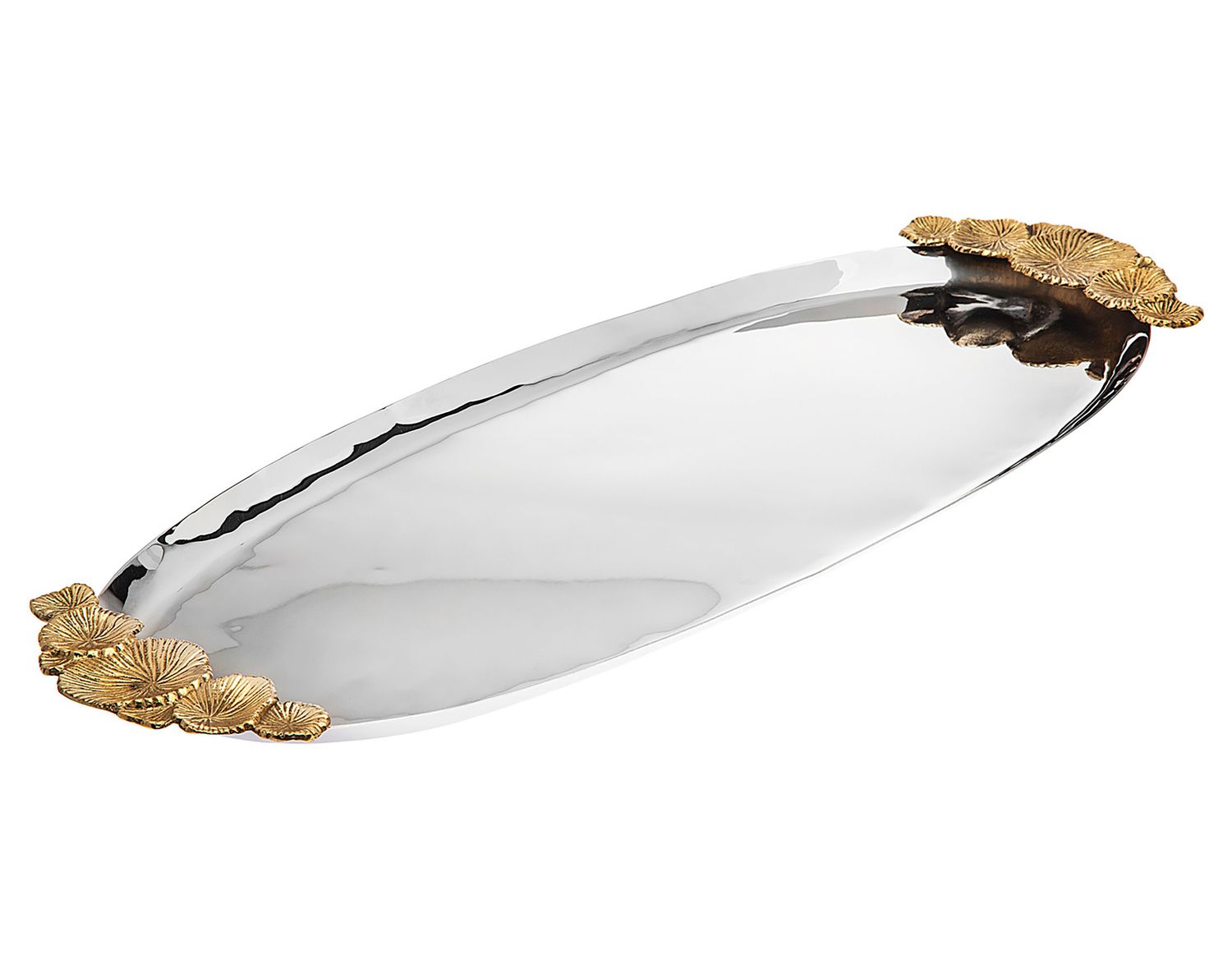 Godinger Mayfair Handle Oval Tray 59505, 028199595053