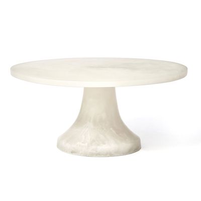 Godinger Lucente Matte Cake Plate White 51095