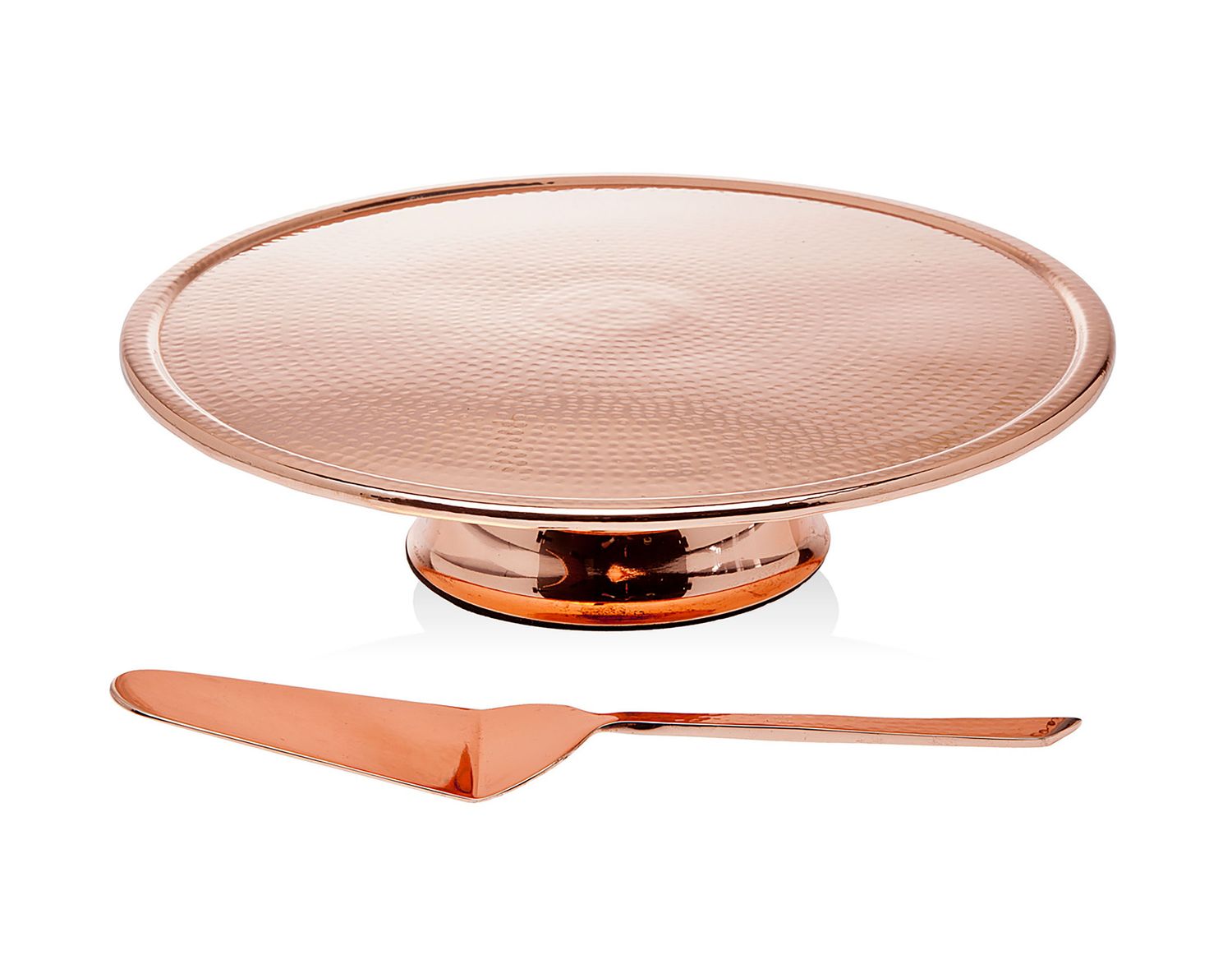 Godinger Copper Finish Cake Stand Server 91760