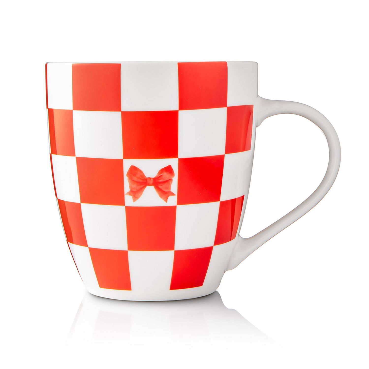 Godinger Red Jolly Checker Mug 1 Piece 16845, 028199168455
