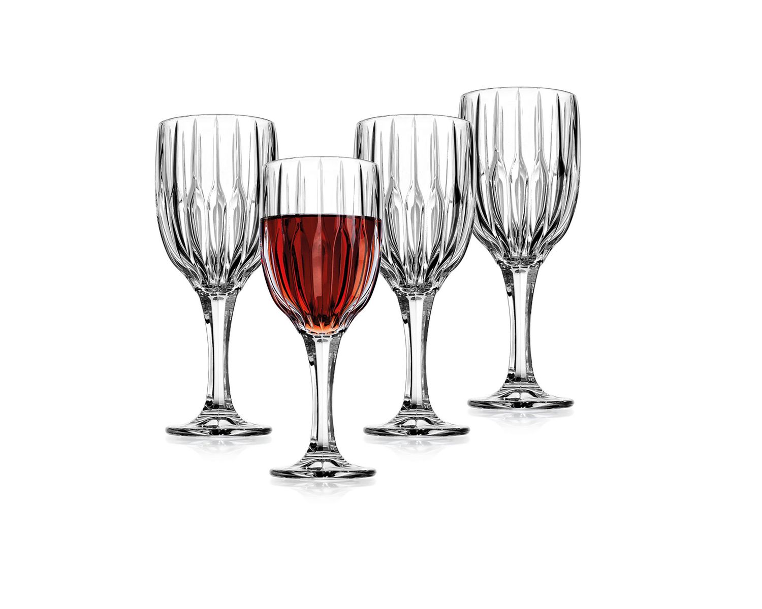 Godinger Set of 4 Pleat Goblets 27562