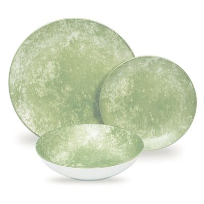 Godinger Wingate Lime Porcelain 12 Piece 87470, 028199874707