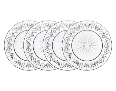 Godinger Dublin Set of 4 Appetizer Plates 6 Inch 26392, 028199263921