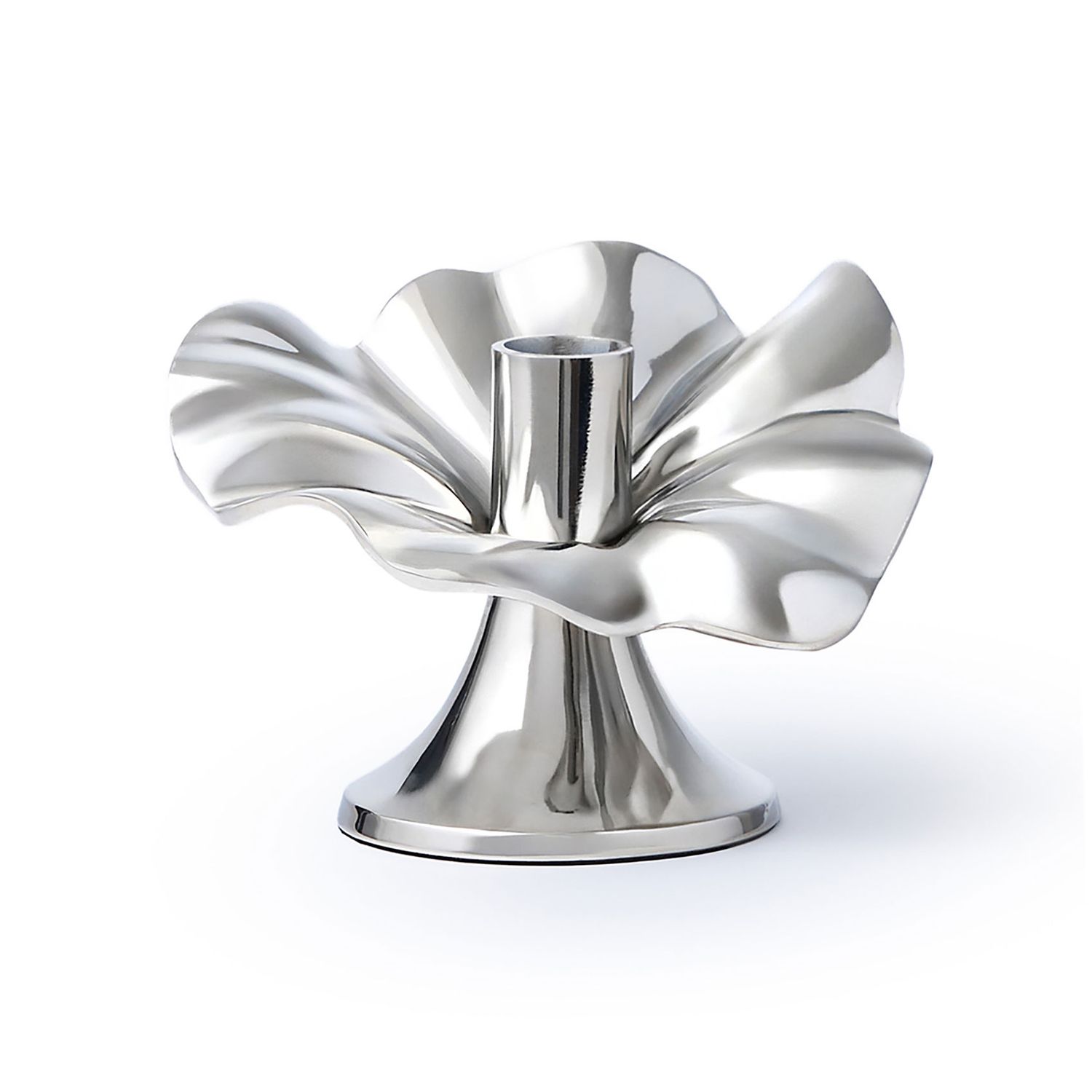 Godinger Small Flower Candlehld Nickle 50583, 028199505830