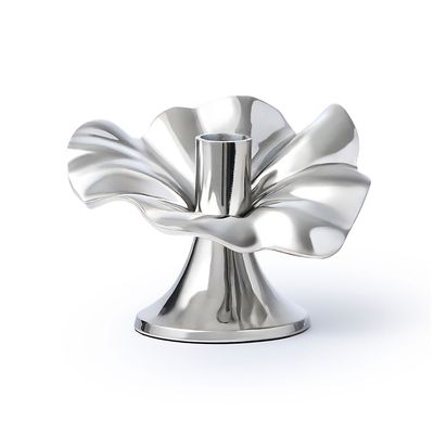 Godinger Small Flower Candlehld Nickle 50583, 028199505830