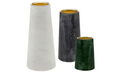 Godinger Set of 3 Marble Votive Holders 19538, 028199195383