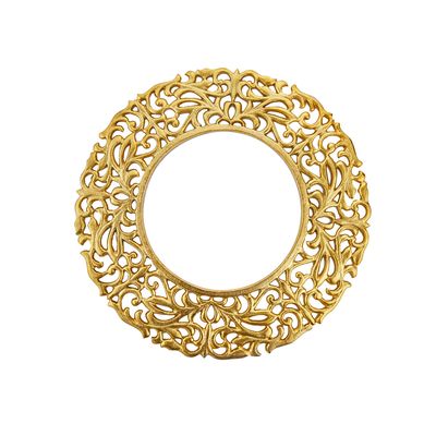 Godinger Set of 2 Scroll Charger Gold 91429, 028199914298