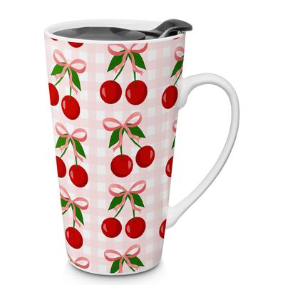 Godinger All Over Cherries with Bow Mug 16562, 028199165621