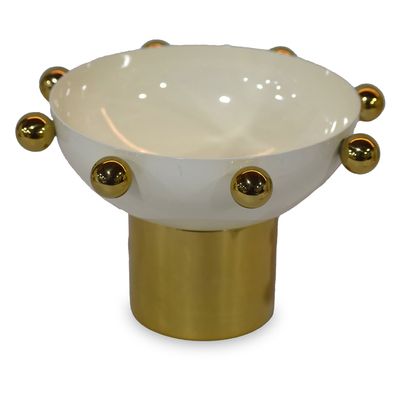 Godinger Temari White/gold Nut Bowl 6 51222, 028199512227
