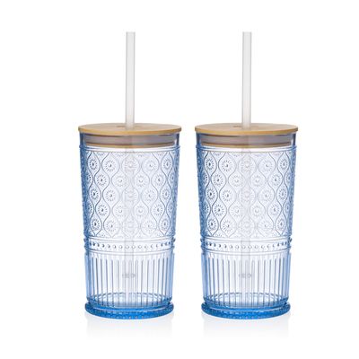 Godinger Set of 2 Claro Sipper Blue 66072, 028199660720