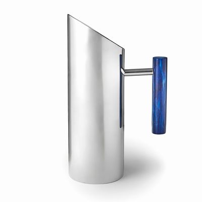 Godinger Azure Pitcher Ss Blue Handle 51147