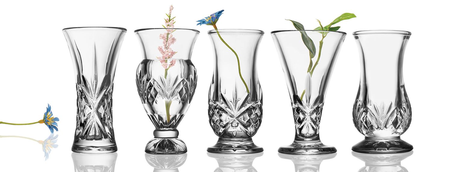 Godinger Dublin Set of 5 Bud Vases 26950, 028199269503