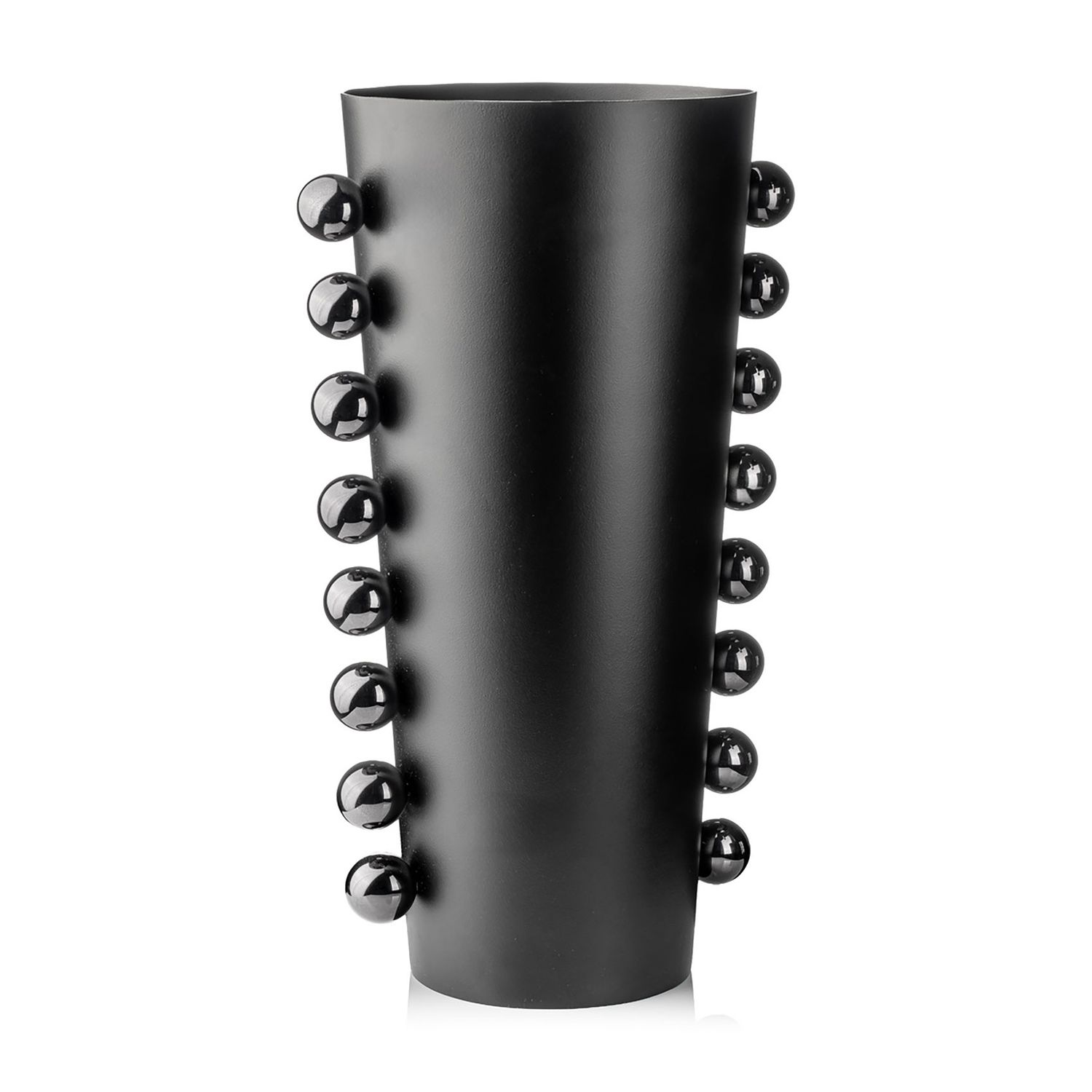 Godinger Temari 12 Inch Vase Black 51333, 028199513330