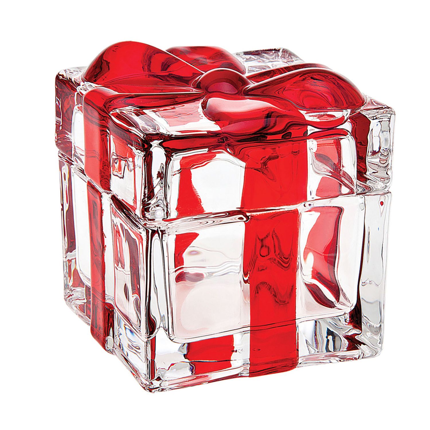 Godinger 5.5 Inch Red Bow Box 29111
