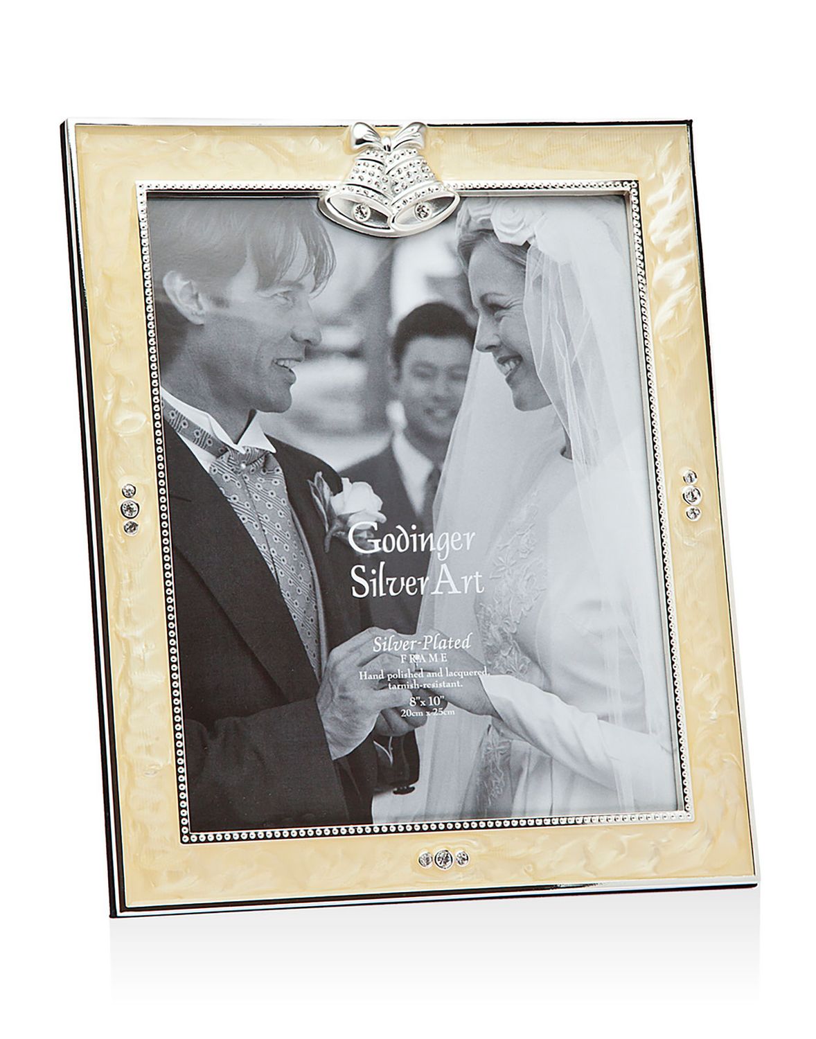 Godinger Wedding Picture Frame White Epoxy 8x10 Inch 1068, 028199010686