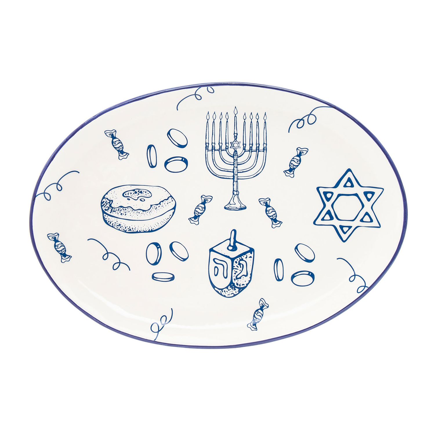 Godinger Hanukkah 16 Inch Serving Tray 15224