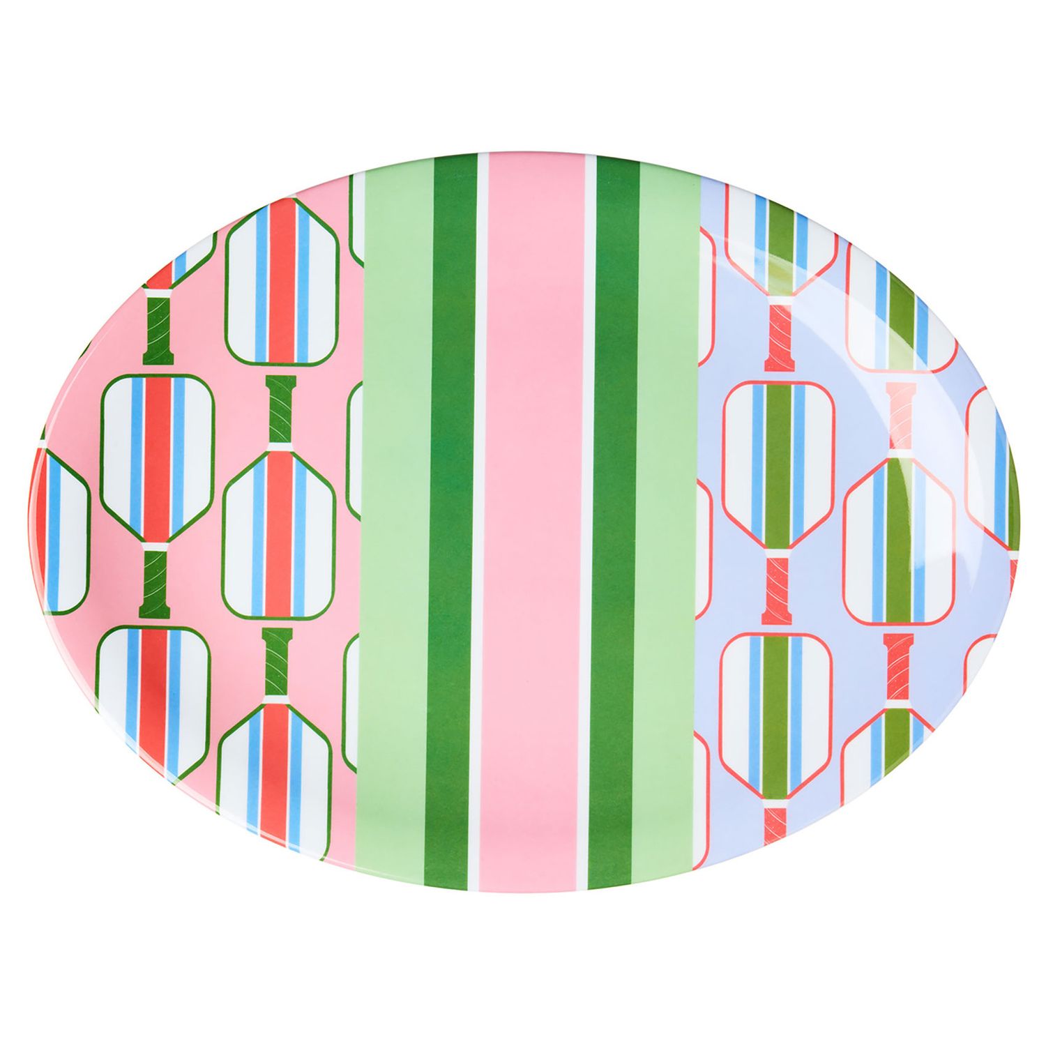 Godinger Melamine Pickle Ball Oval Platter 14459, 028199144596