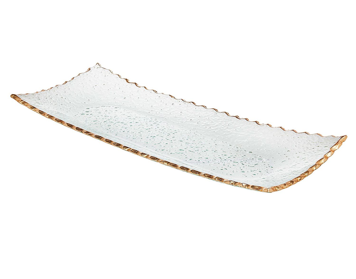 Godinger Gamma Tray Gold 14x6 Inch inch 27180