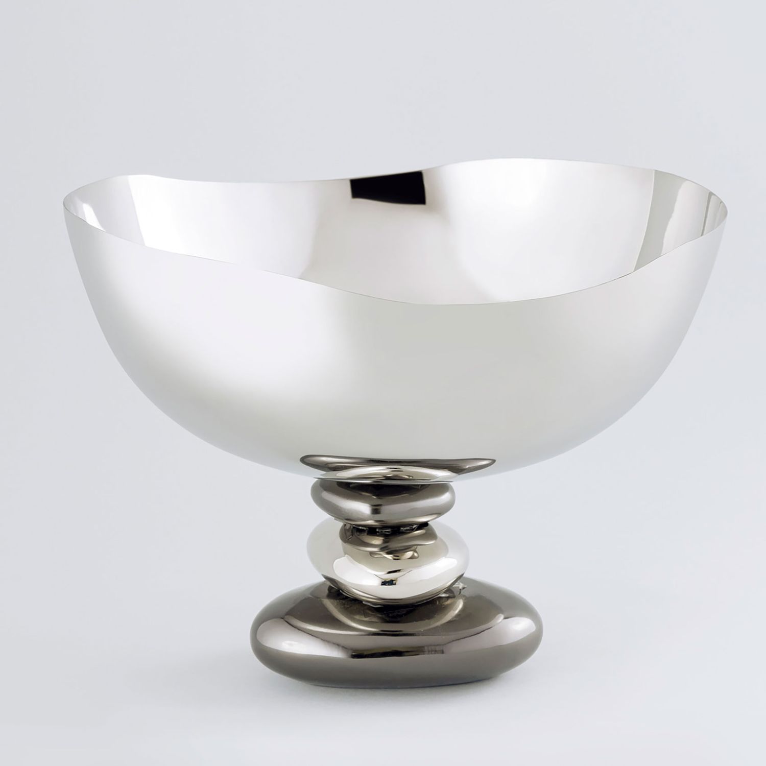 Godinger Pebble Flair Bowl Ss/gunmetal 51110, 028199511107