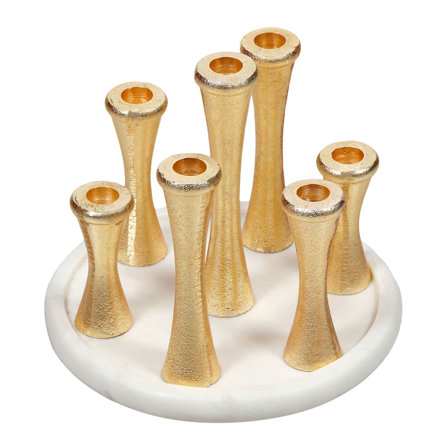 Godinger 7 Candle Holdrs on Marble Base 50557