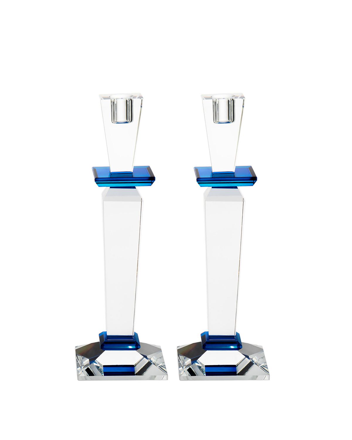 Godinger Jeru. Candle Stick Blue Pair 27519