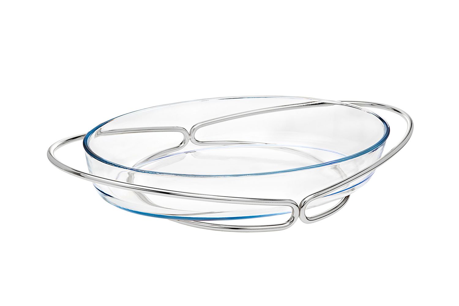 Godinger Infinity Nickel 4 Qt. Oval Gla 84352