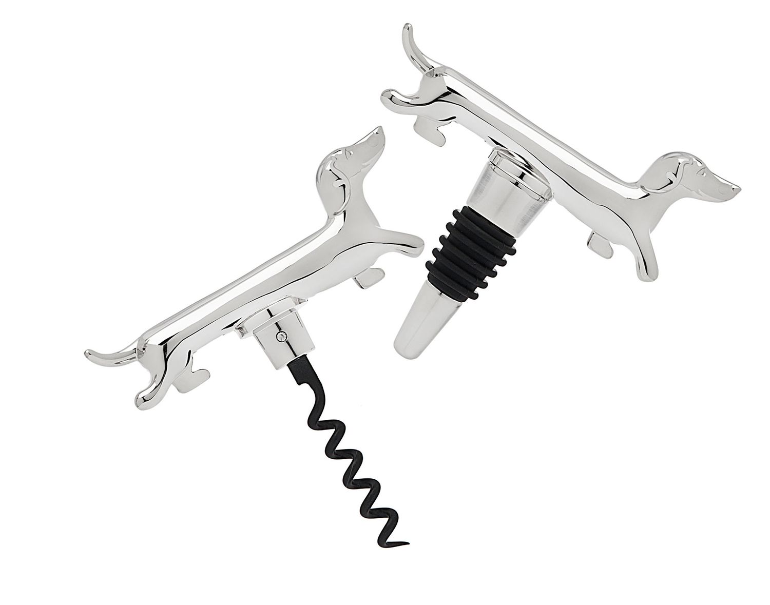 Godinger Dachshund Bottle Stpr &amp; Cork Screw 90422