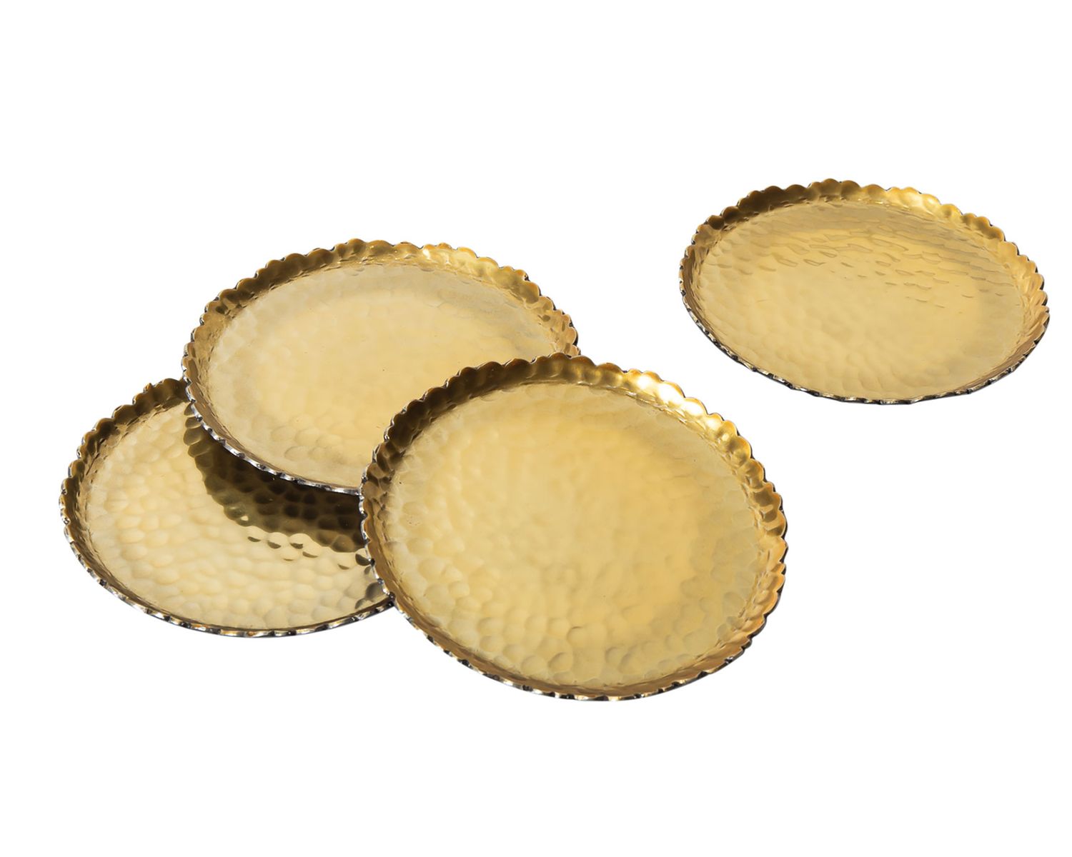 Godinger Black &amp; Gold Set of 4 Coasters 33854