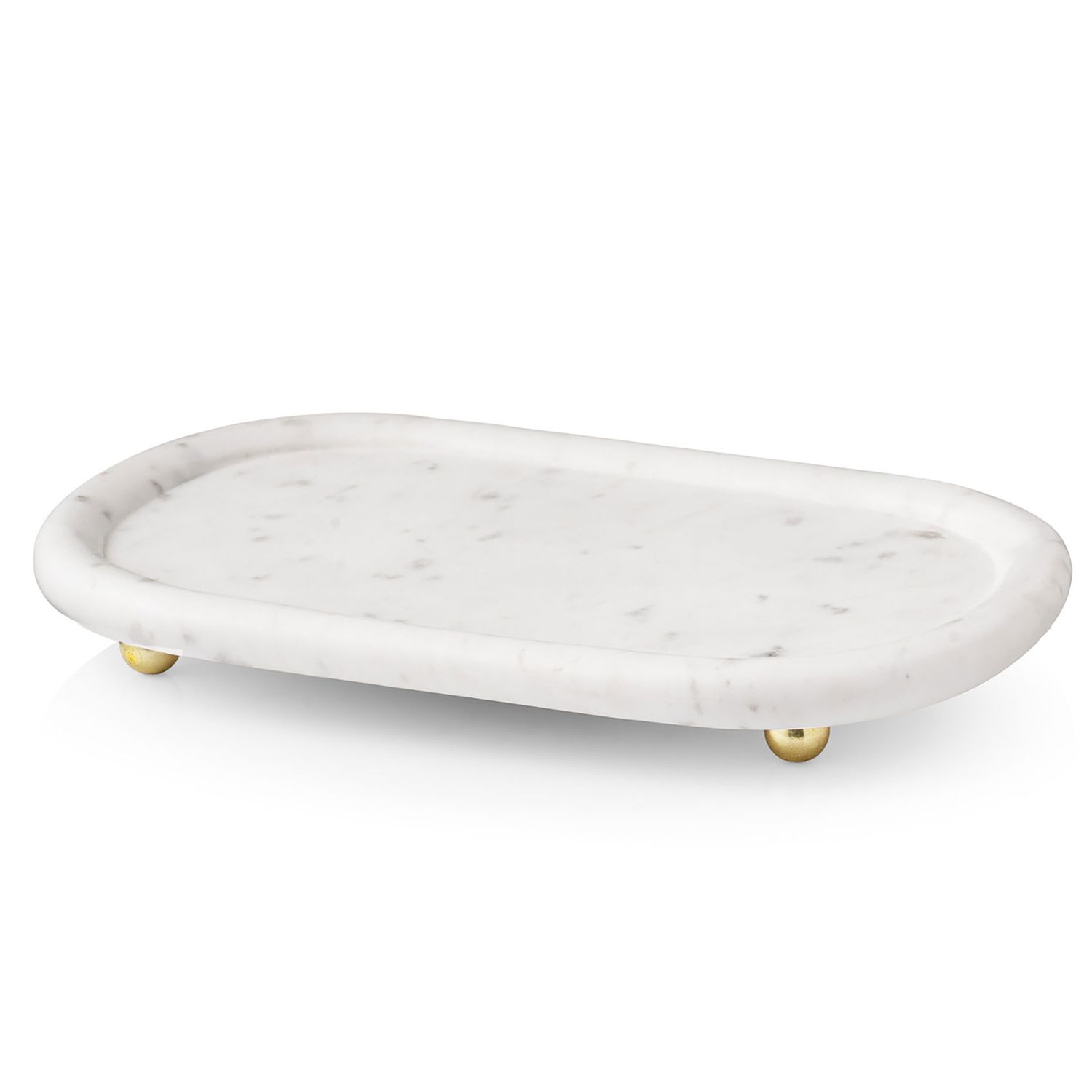 Godinger Temari White Marble Tray 51384