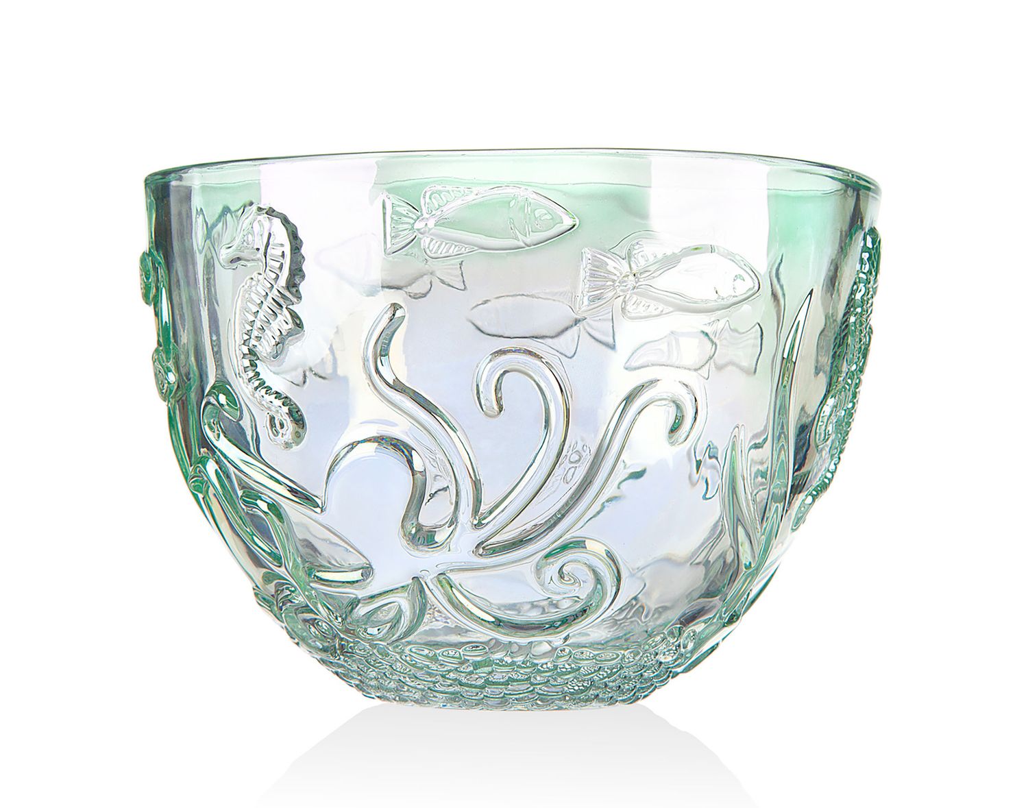 Godinger Oceana Bowl Iridescent Green 26733, 028199267332