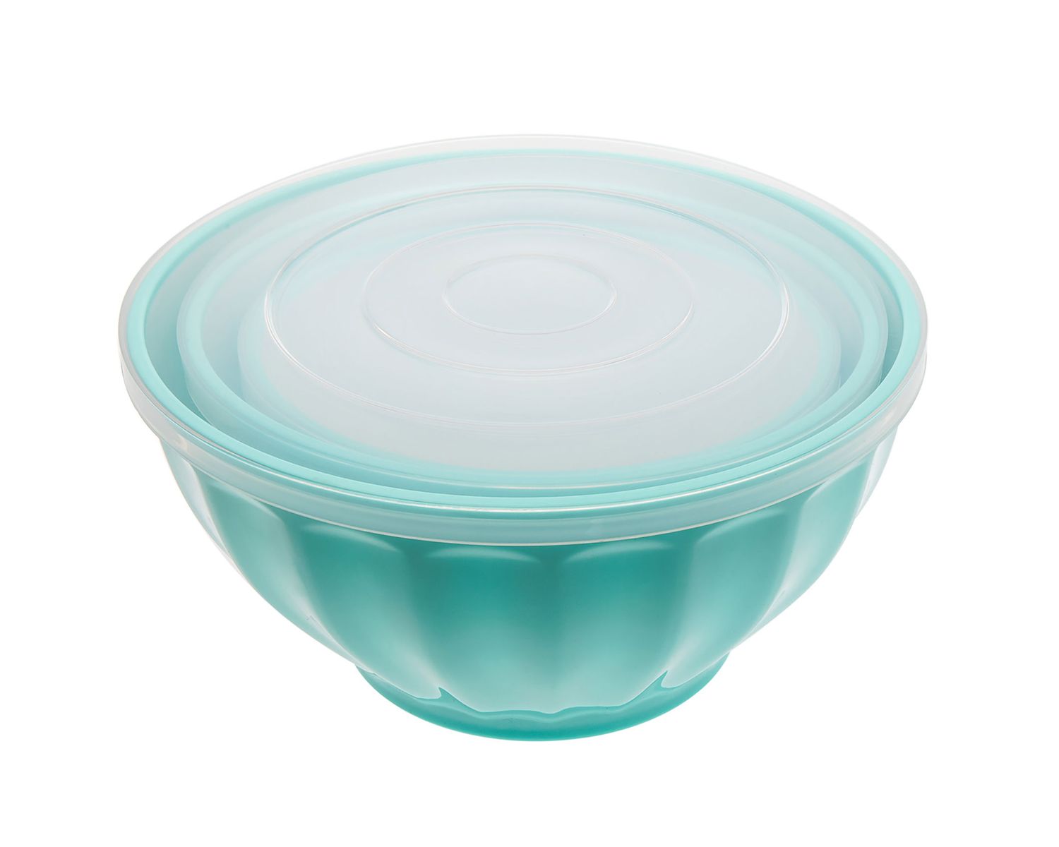 Godinger Nix Set of 3 Mix Bowls Teal 12468, 028199124680