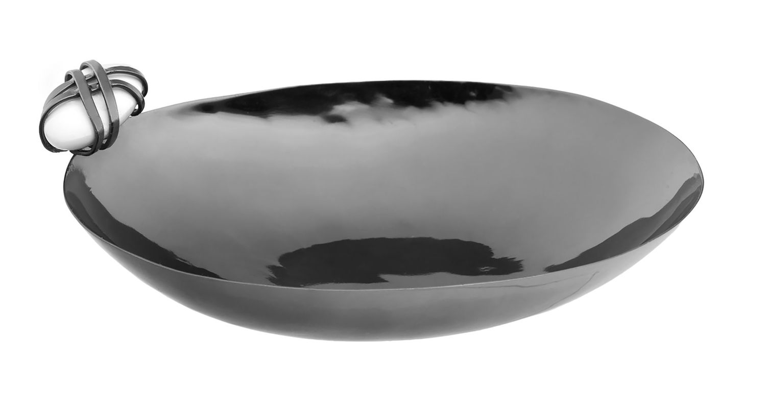 Godinger Midnight Pebble Oval Bowl 6 Inch 50844