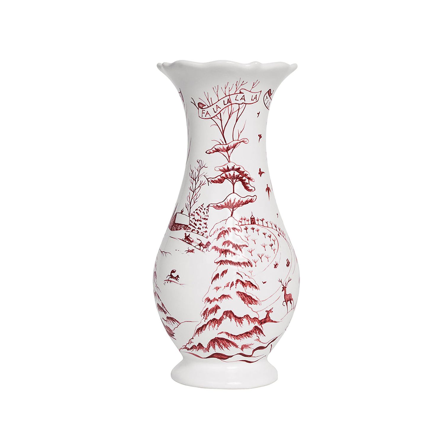 Juliska Country Estate Winter Frolic 9 Vase Ruby CE92/73